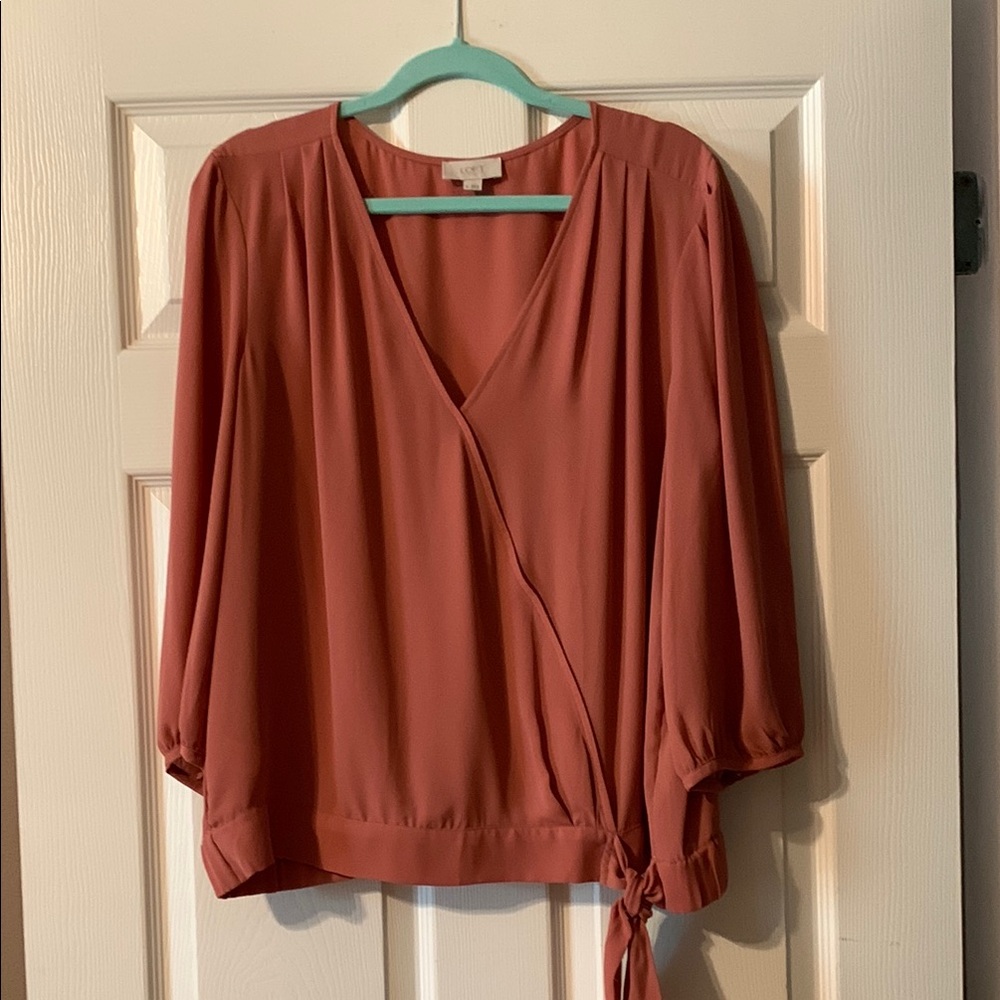 LOFT Elegant Wrap Blouse